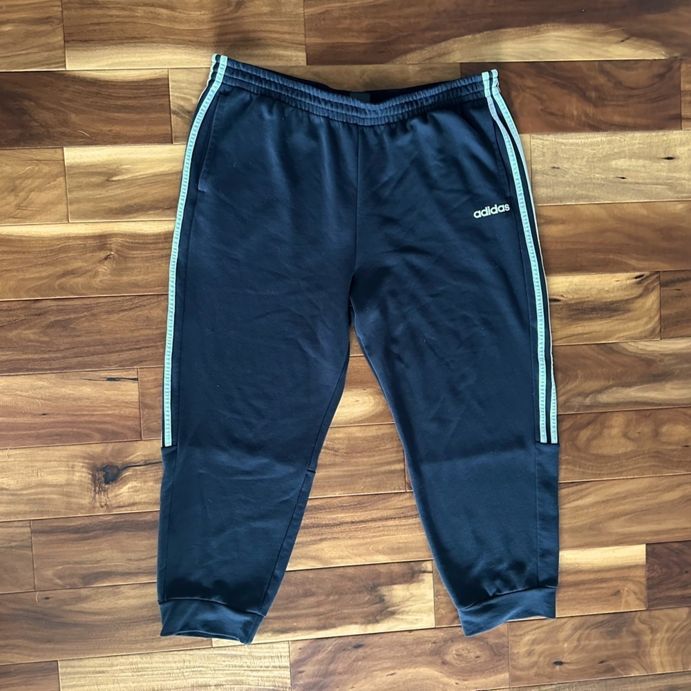 Adidas Black Sweatpant Joggers size 2XL